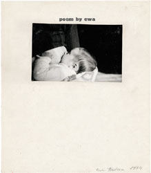 »Poem by ewa (mit Baby Berenika)« 1974
